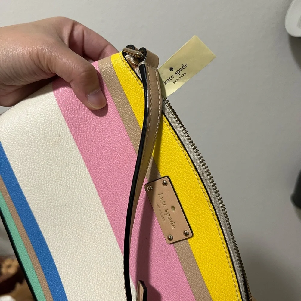 KATE SPADE Pastel Stripes Crossbody Bag